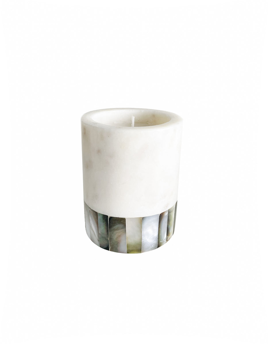 Mother-of-Pearl Candle, Soy Blend Wax